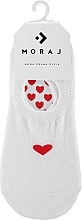 Kup Skarpetki damskie ze wzorem w kształcie serca, 1 para, białe - Moraj