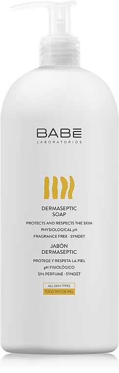Dermaseptyczne mydło bakteriobójcze do ciała i rąk - Babé Laboratorios Dermaseptic Soap — Zdjęcie N1