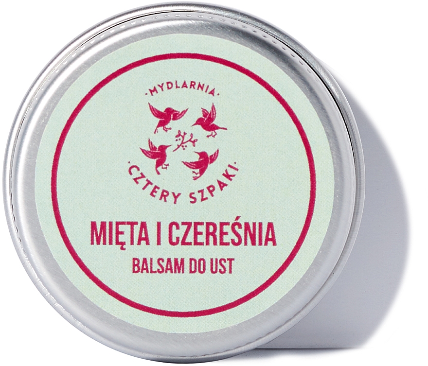 Balsam do ust Mięta i wiśnia - Cztery Szpaki Lip Balm — Zdjęcie N1