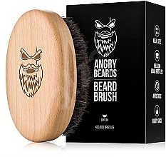 Drewniana szczotka do brody - Angry Beards Beard Brush Gentler — Zdjęcie N2