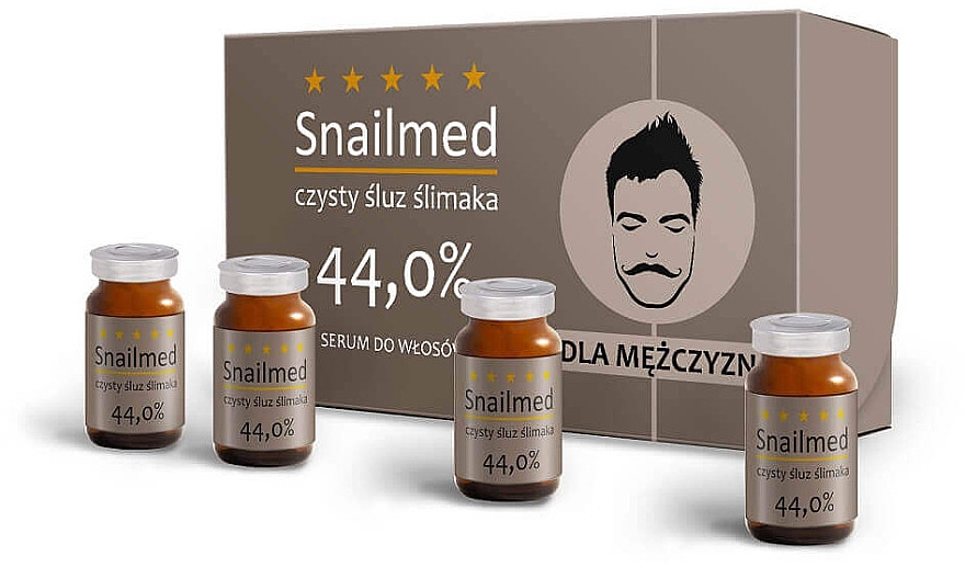 Odżywczo-wzmacniające serum do brody i twarzy - Snailmed — Zdjęcie N1