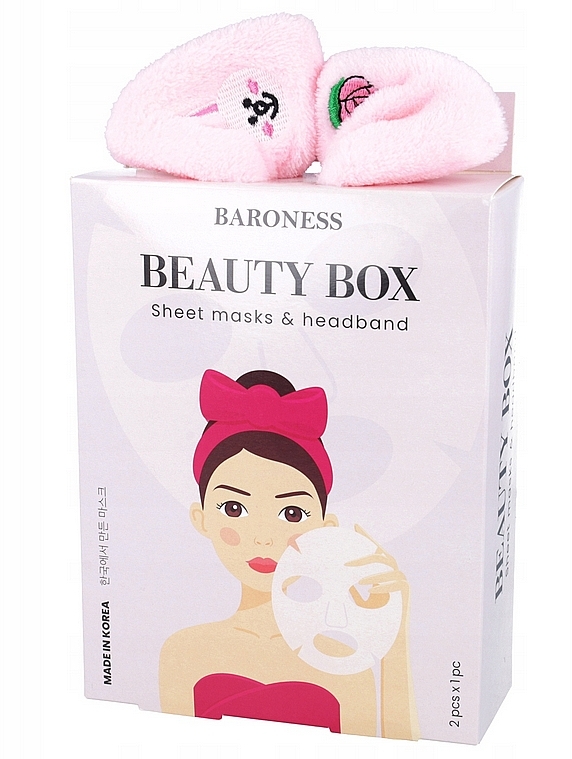 Zestaw - Beauadd Baroness Beauty Box (f/mask/2x21g + cosmetic/bandage/1szt) — Zdjęcie N1