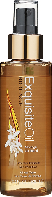 Odżywczy olejek moringa do wszystkich rodzajów włosów - Biolage Exquisite Oil Replenishing Treatment