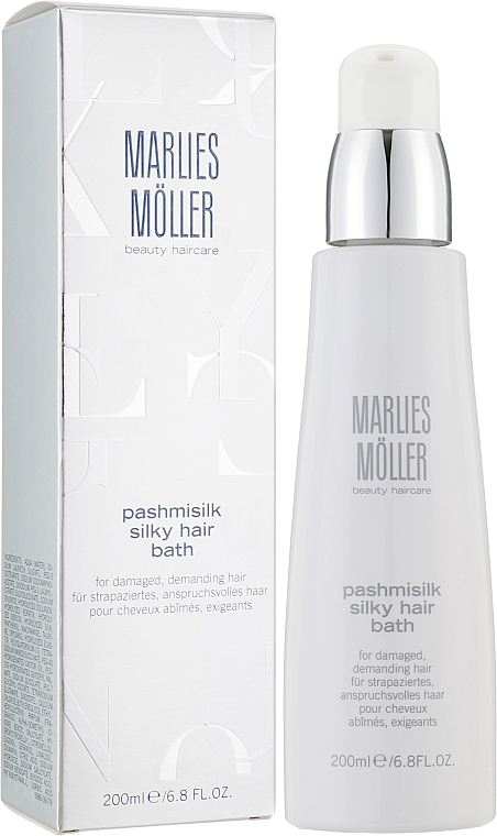 Intensywny szampon do włosów z jedwabiem - Marlies Moller Pashmisilk Silky Hair Bath — Zdjęcie N2