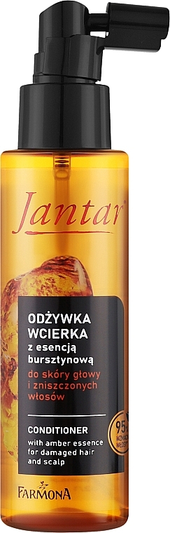 Odżywka rewitalizująca z esencją bursztynową do skóry głowy i włosów zniszczonych - Farmona Jantar Conditioner — Zdjęcie N1