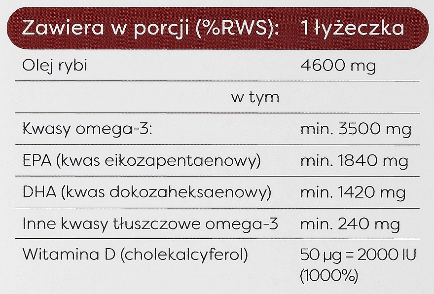 Suplement diety Omega 3+D3, 3500 mg, smak cytrynowy - Osavi Super Strong Omega — Zdjęcie N4