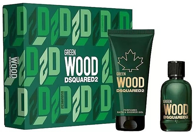 Dsquared2 Green Wood Pour Homme - Zestaw (edt/100ml + sh/gel/150ml) — Zdjęcie N1