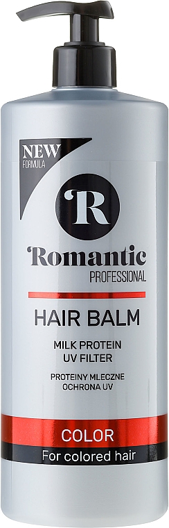 PRZECENA! Balsam do włosów farbowanych z proteinami mlecznymi i ochroną UV - Romantic Professional Color Hair Balm * — Zdjęcie N1
