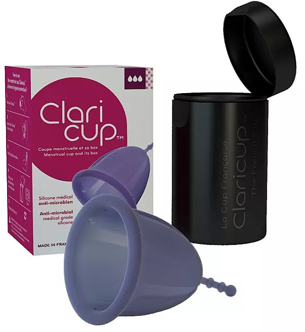 Kubeczek menstruacyjny, rozmiar 3 XL - Claripharm Claricup Menstrual Cup — Zdjęcie N1