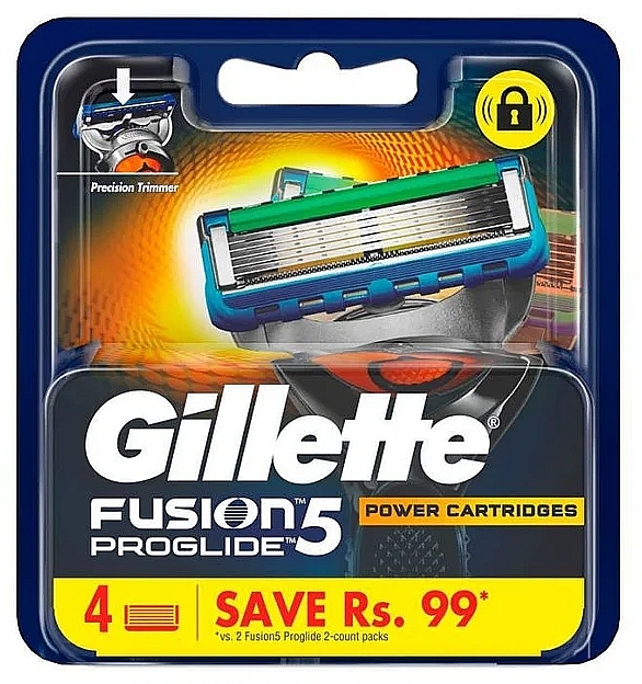 Wymienne wkłady do golenia, 4 szt. - Gillette Fusion 5 Proglide Cartridges — Zdjęcie N1