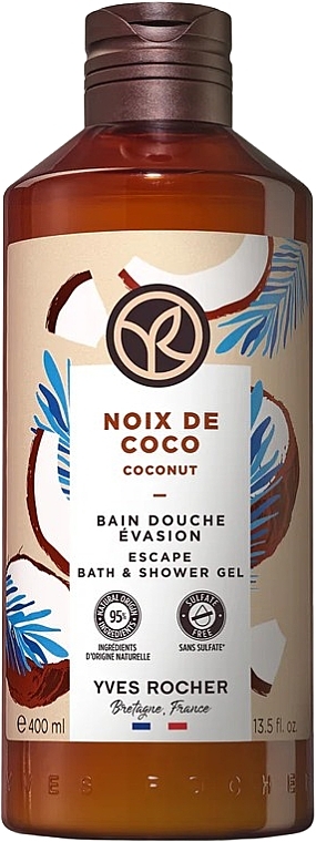 Żel pod prysznic - Yves Rocher Coconut Escape Bath & Shower Gel — Zdjęcie N2