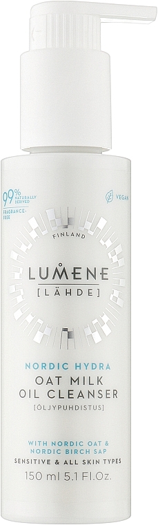 Olejek oczyszczający z mleka owsianego - Lumene Nordic Hydra Oat Milk Oil Cleanser — Zdjęcie N1