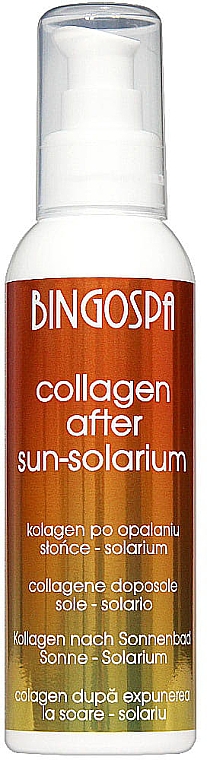 Kolagen po opalaniu z witaminą E, aloesem i jedwabiem noni - BingoSpa Collagen — Zdjęcie N1