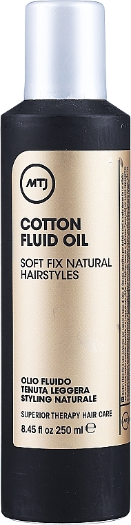 PRZECENA! Płyn do stylizacji włosów kręconych - MTJ Cosmetics Superior Therapy Cotton Fluid Oil * — Zdjęcie N1