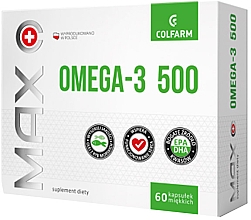 Kup Suplement diety Max Omega-3 500 - Colfarm Max Omega 3 500 Mg