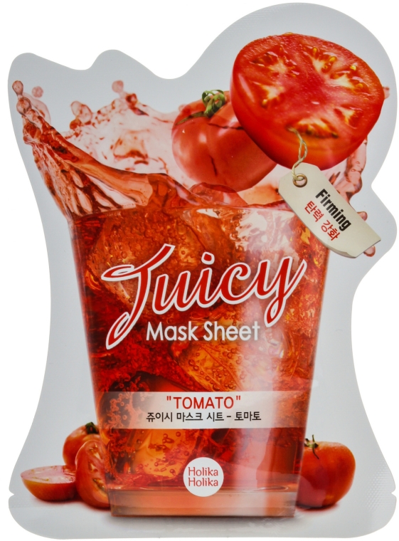 Maska na tkaninie Pomidor - Holika Holika Tomato Juicy Mask Sheet — Zdjęcie N1