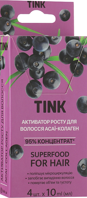 Skoncentrowany aktywator wzrostu włosów Acai - Tink For Hair  — Zdjęcie N1