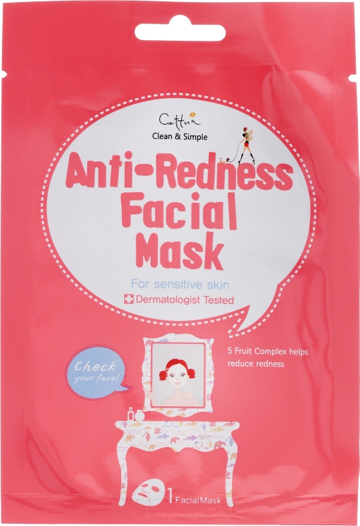 Maska przeciw zaczerwieniom do cery wrażliwej - Cettua Anti-Redness Facial Mask — Zdjęcie N1