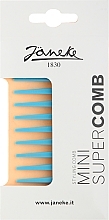 Grzebień do włosów, niebieski - Janeke Supercomb Small — Zdjęcie N2