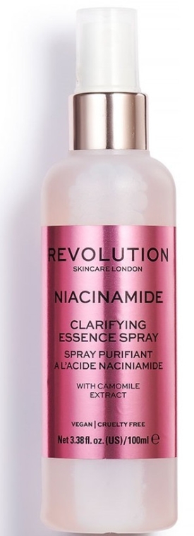Mgiełka do twarzy - Makeup Revolution Niacinamide Clarifying Essence Spray — Zdjęcie N1