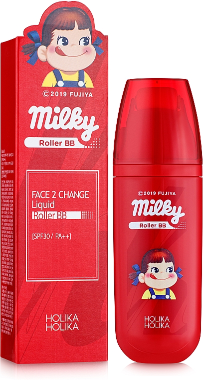 Krem BB w płynie do twarzy - Holika Holika Milky Face 2 Change Liquid Roller — Zdjęcie N2