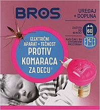 Elektrofumigator + płyn na komary, dla dzieci - Bros — Zdjęcie N1