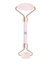 Kup PRZECENA! Kwarcowy wałek do twarzy, różowy - W7 Cosmetics Rose Quartz Face Roller *