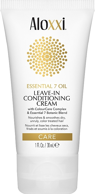 Odżywczy krem do włosów bez spłukiwania - Aloxxi Essealoxxi Essential 7 Oil Leave-In Conditioning Cream (mini) — Zdjęcie N1