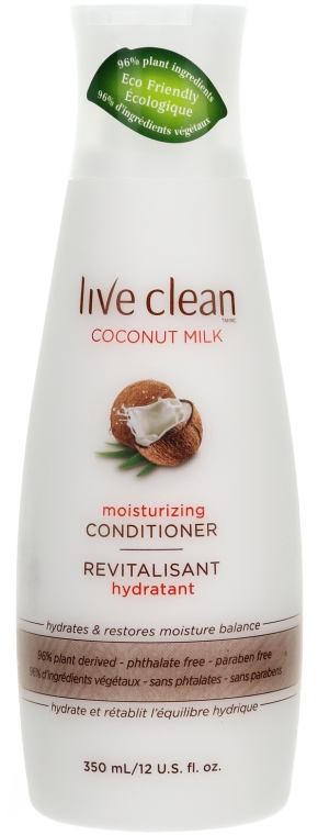 Nawilżający balsam do włosów - Live Clean Coconut Milk Moisturizing Conditioner