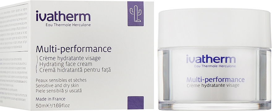 Krem nawilżający do skóry wrażliwej i suchej - Ivatherm Multi-performance Hydrating Face Cream — Zdjęcie N1