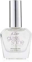 Kup Połyskujący top coat do paznokci - Kiss Glass Shine