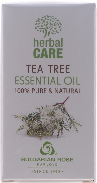 100% naturalny olejek z drzewa herbacianego - Bulgarian Rose Herbal Care Tea Tree Essential Oil — Zdjęcie N1