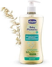 Kup PRZECENA! Delikatny płyn do mycia ciała i włosów - Chicco Baby Moments Gentle Body Wash And Shampoo *