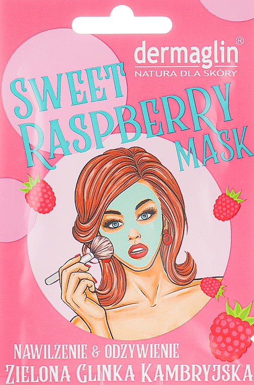 Maska do twarzy Słodka malina - Dermaglin Sweet Raspberry Mask — Zdjęcie N1