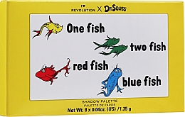Paletka cieni do powiek - I Heart Revolution Dr. Seuss One Fish Two Fish Red Fish Blue Fish Eyeshadow Palette — Zdjęcie N2