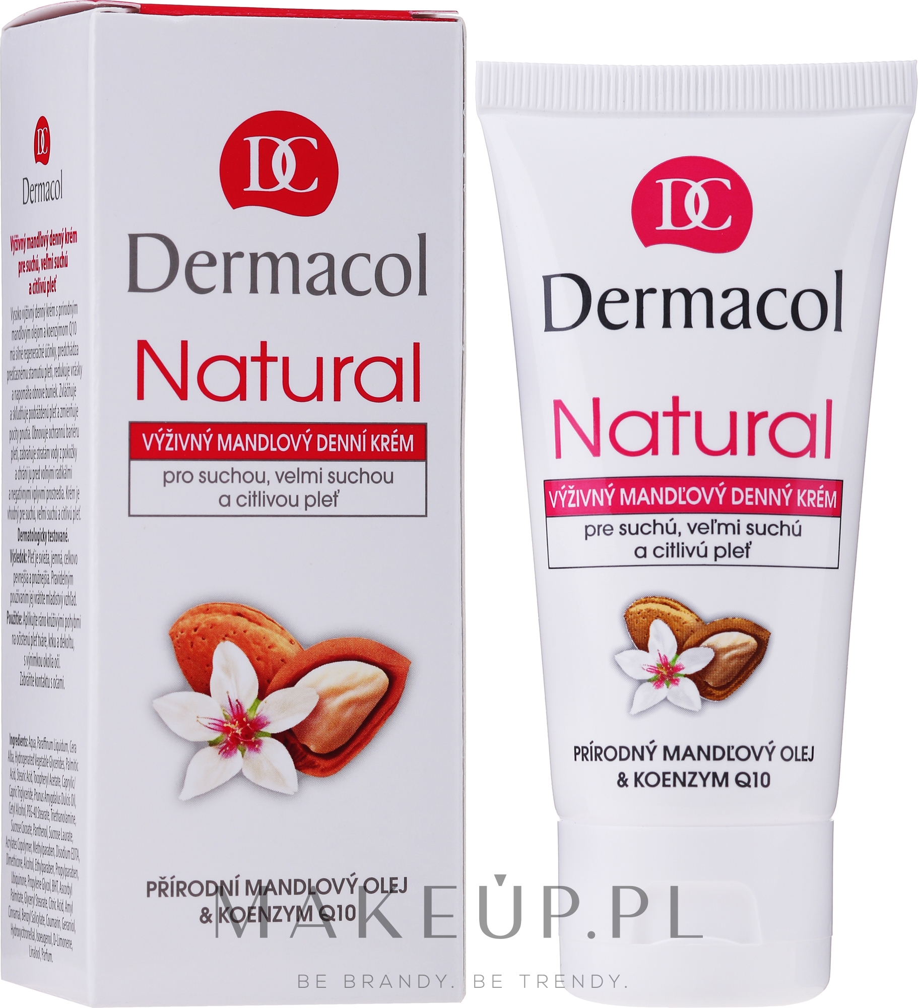 Krem na dzień do twarzy - Dermacol Natural Almond Day Cream Tube — Zdjęcie 50 ml