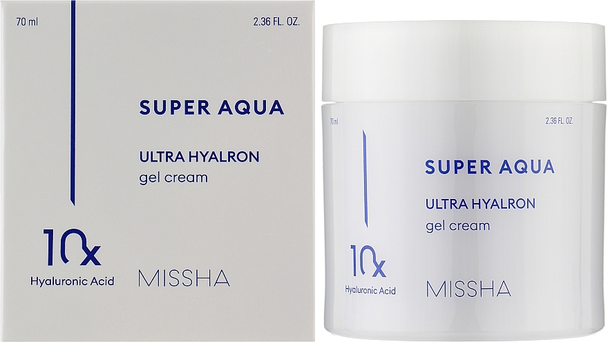 Nawilżający krem-żel ​​do twarzy - Missha Super Aqua Ultra Hyalron Gel Cream  — Zdjęcie N2