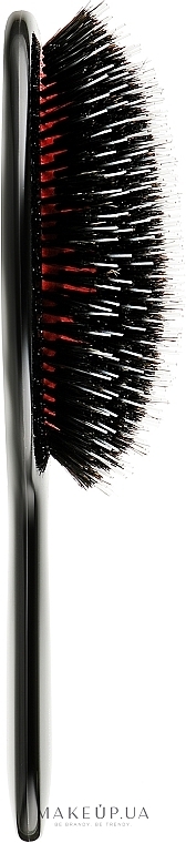 Mała szczotka do włosów z naturalnym włosiem, 21M, czarna - Janeke Black Hairbrush  — Zdjęcie N3