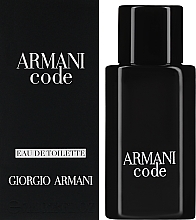 PREZENT! Giorgio Armani Code - Woda toaletowa (mini) — Zdjęcie N2