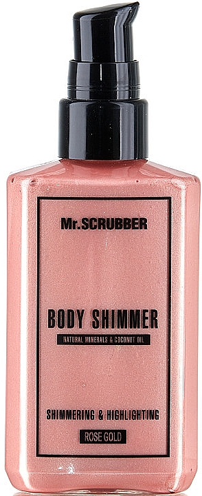 Olejek ze świecącymi drobinkami - Mr.Scrubber Body Shimmer Rose Gold — Zdjęcie N1