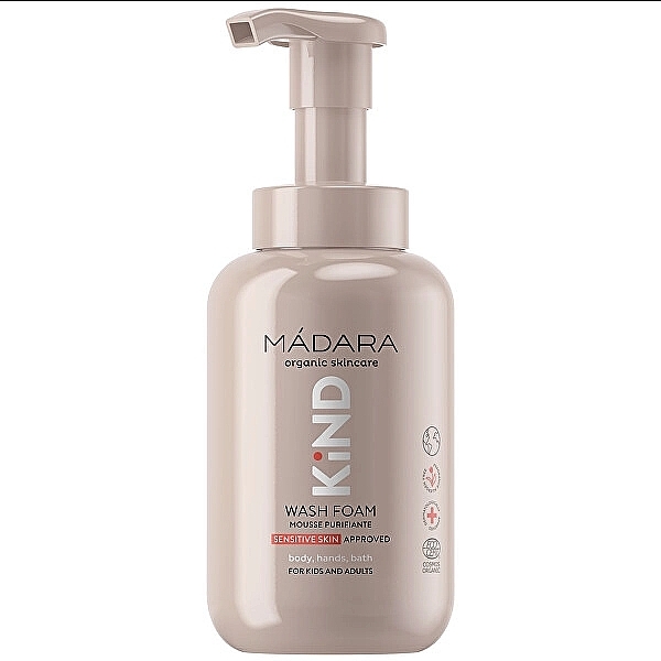 Pianka oczyszczająca do skóry wrażliwej dla dzieci i dorosłych - Madara Cosmetics Kind Wash Foam — Zdjęcie N1