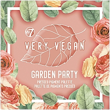 Paleta cieni do powiek - W7 Very Vegan Garden Party Pressed Pigment Palette — Zdjęcie N1
