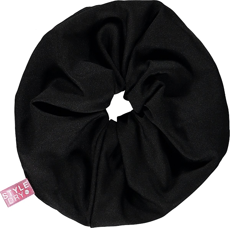 Gumka do włosów, czarna - Styledry XXL Scrunchie After Dark — Zdjęcie N1