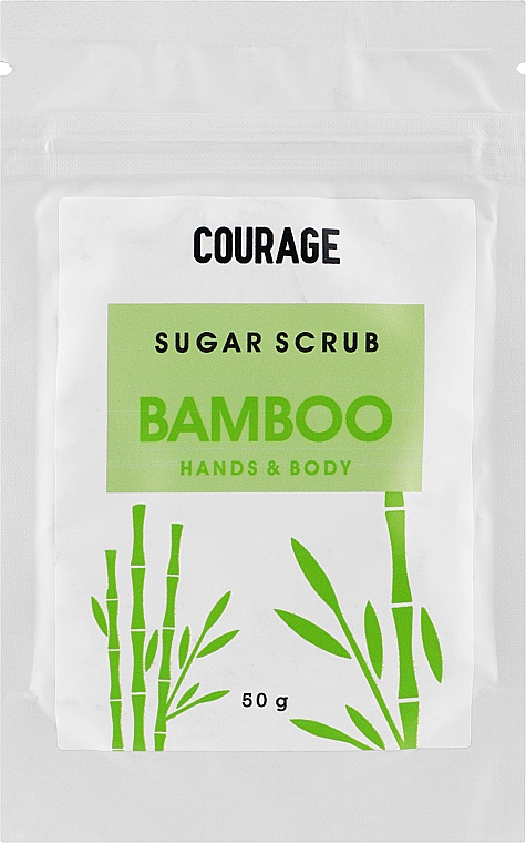 Peeling do rąk i ciała Zielony bambus - Courage Bamboo Hands & Body Sugar Scrub (uzupełnienie)