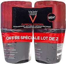 Zestaw - Vichy Homme Clinical Control Deperspirant 96H (deo/roll/2x50ml) — Zdjęcie N1