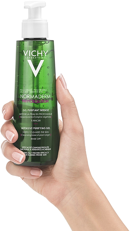 Vichy Normaderm Phytosolution Intensive Purifying Gel - Głęboko oczyszczający żel do mycia twarzy do skóry tłustej i trądzikowej — Zdjęcie N4