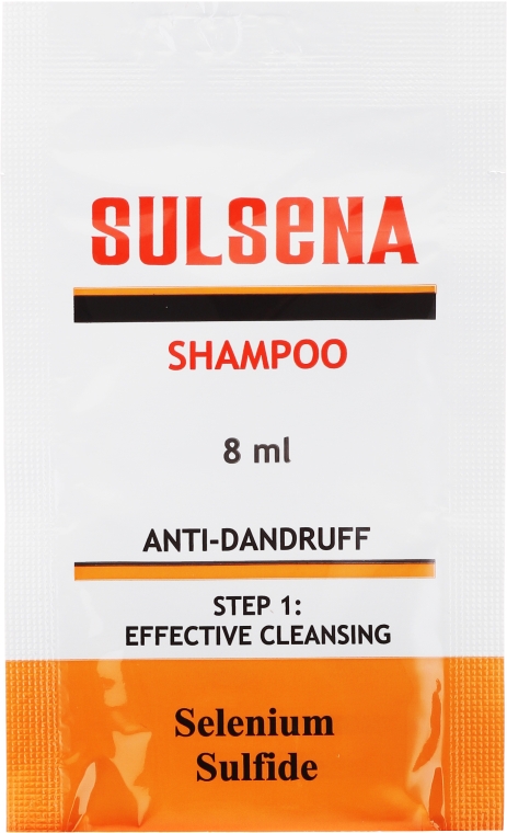 Zestaw szamponów przeciwłupieżowych w saszetkach - Sulsena (5 x shm 8 ml) — Zdjęcie N2