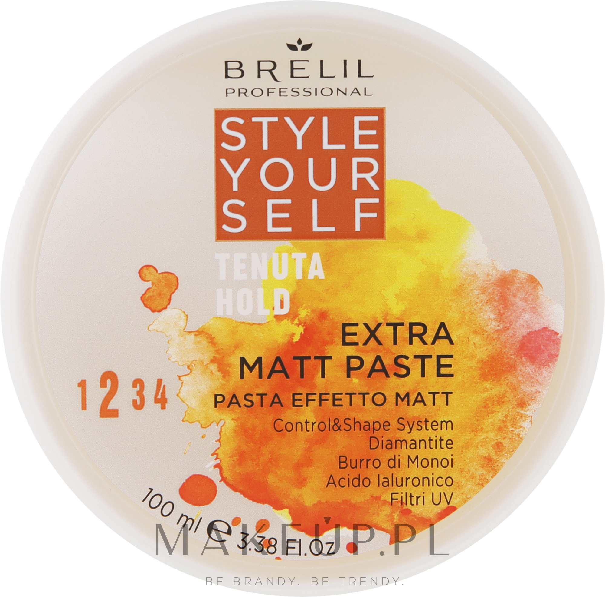 Modelująca pasta do włosów z efektem matującym - Brelil Style Yourself Hold Extra Matt Paste — Zdjęcie 100 ml
