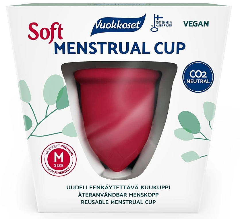 PRZECENA! Kubeczek menstruacyjny rozmiar M - Vuokkoset Soft Reusable Menstrual Cup * — Zdjęcie N1