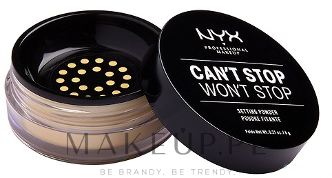 Puder do wykończenia makijażu - NYX Professional Makeup Can’t Stop Won’t Stop Setting Powder — Zdjęcie Banana